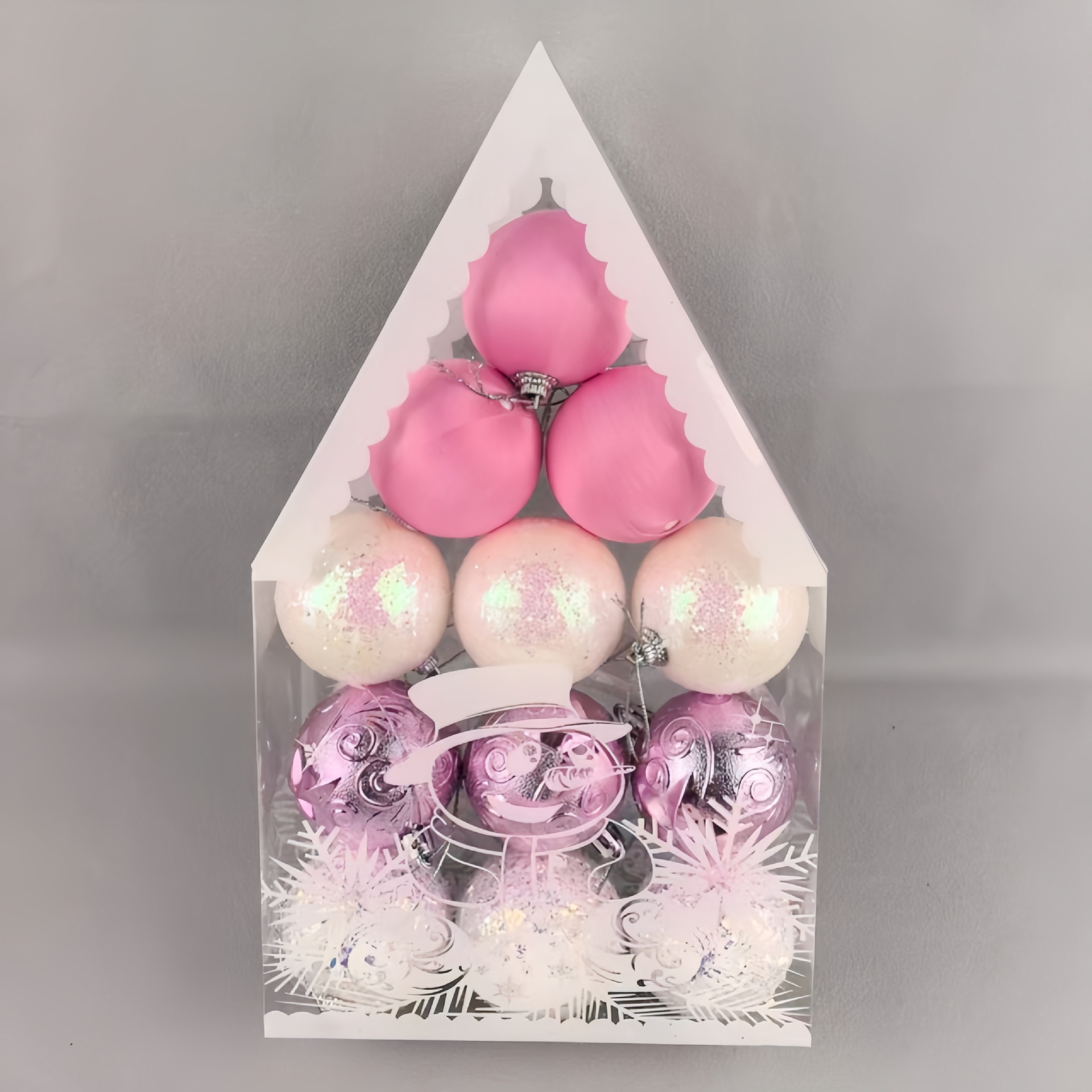 Nuevos adornos de Navidad transfronterizos colgantes de Navidad Bolas de Navidad Set Bolas de Navidad Colgantes de árbol de Navidad Caja de regalo Bolas de Navidad G image 9