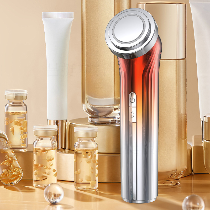 Cross-Border Beauty Instrument Facial Essence Introduction Lifting Massage Facial Light Massage Ems Microcurrent Introduction Instrument
