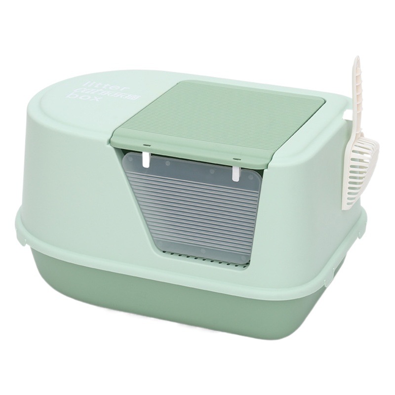 Lele gato completamente cerrado caja de arena para gatos desodorante antisalpicaduras de gran tamaño extra grande anti-Arena gatito inodoro caja de arena para gatos