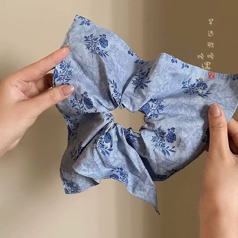 5679 사각타월-26cm 블루플라워도자기