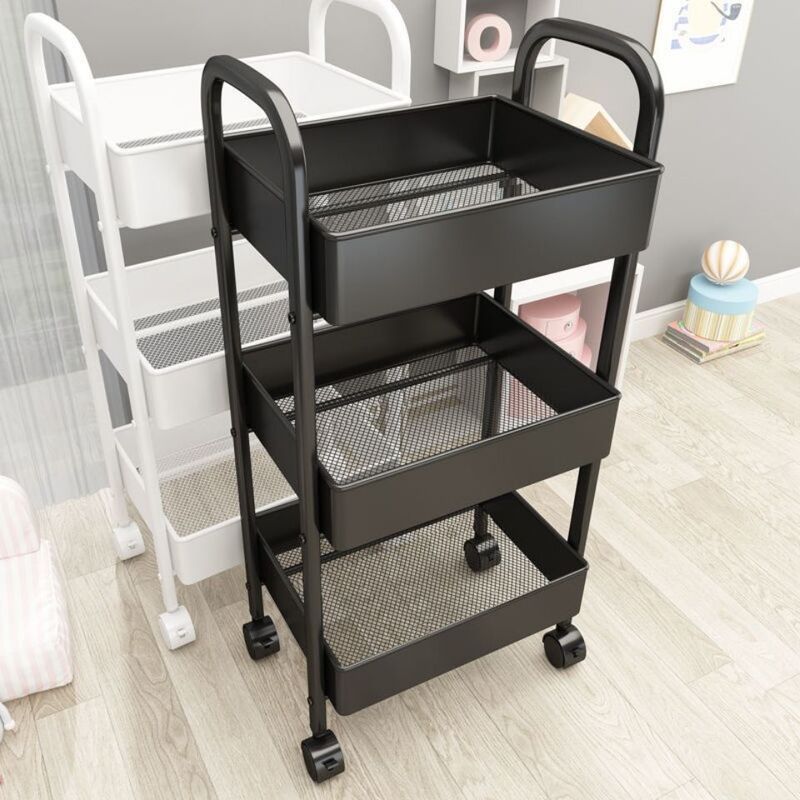 Trolley Storage Rack Floor Multi-layer Bedroom Snack Storage Shelf Toilet Mobile Fidelity Rack Artifact