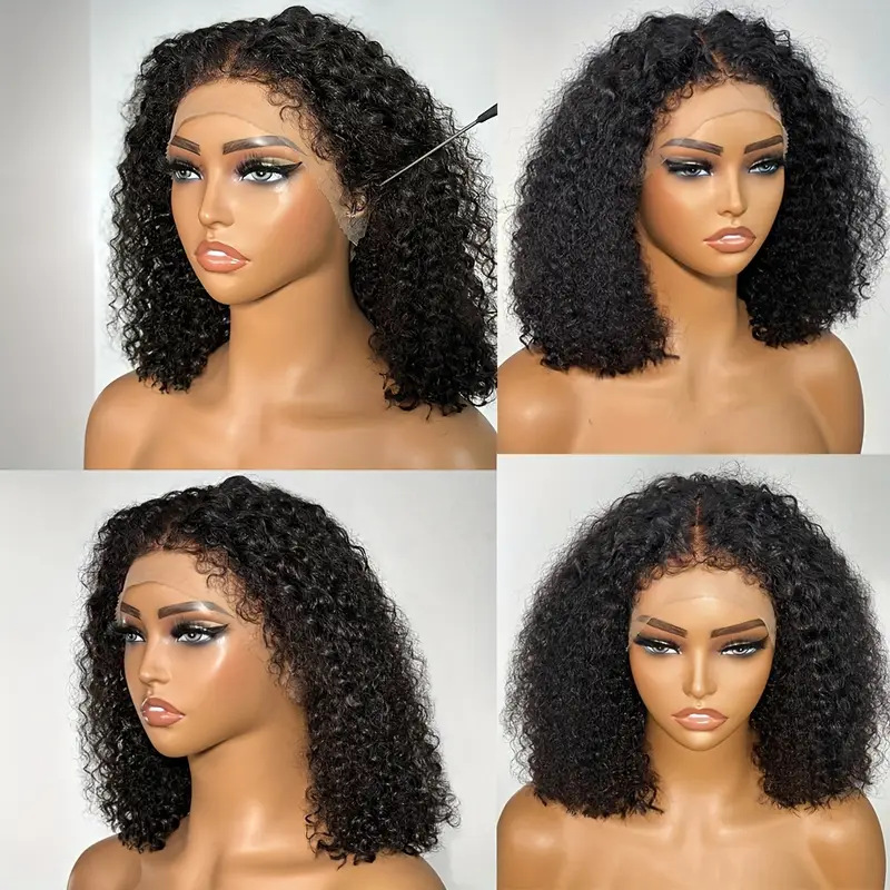 Estación independiente europea y americana pelucas de moda damas africanas pequeñas pelucas de rizos cortos fabricantes de pelucas al por mayor en stock