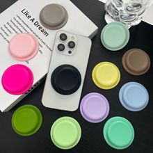 ins莫兰迪色系硅胶磁吸气囊手机支架懒人桌面追剧手机壳配件百搭