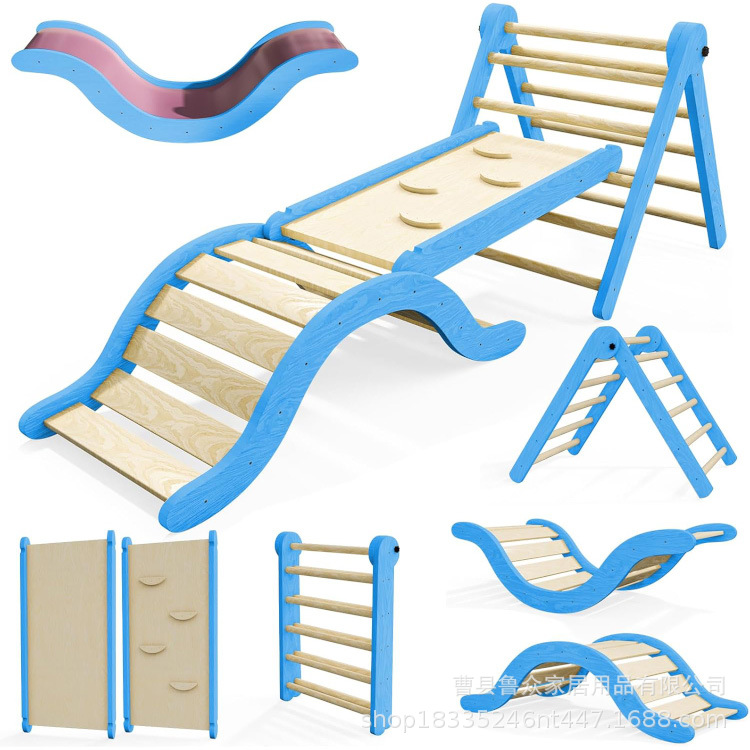 Foldable climbing frame for early age