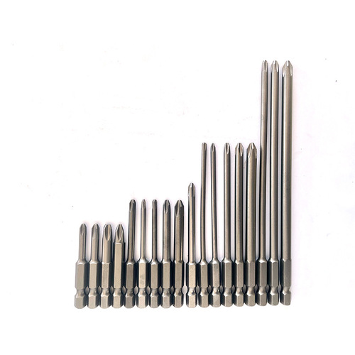 S2 Steel Strong Magnetic Single-Head Cross-Shape Screwdriver Bit High-Strength Electric Screwdriver Bit Hand Drill Screwdriver Head