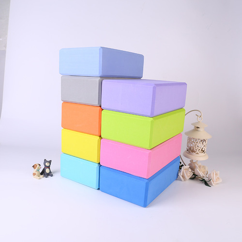 200g EVA solid color high-density yoga props compression-resistant dance fitness brick yoga brick manufacturer wholesale