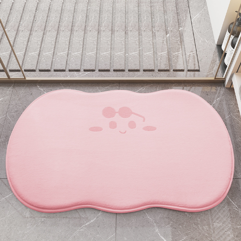 Alfombra de piso de baño alfombra de puerta absorbente Puerta de baño Puerta de secado rápido estera de pie alfombra de baño antideslizante alfombra de baño