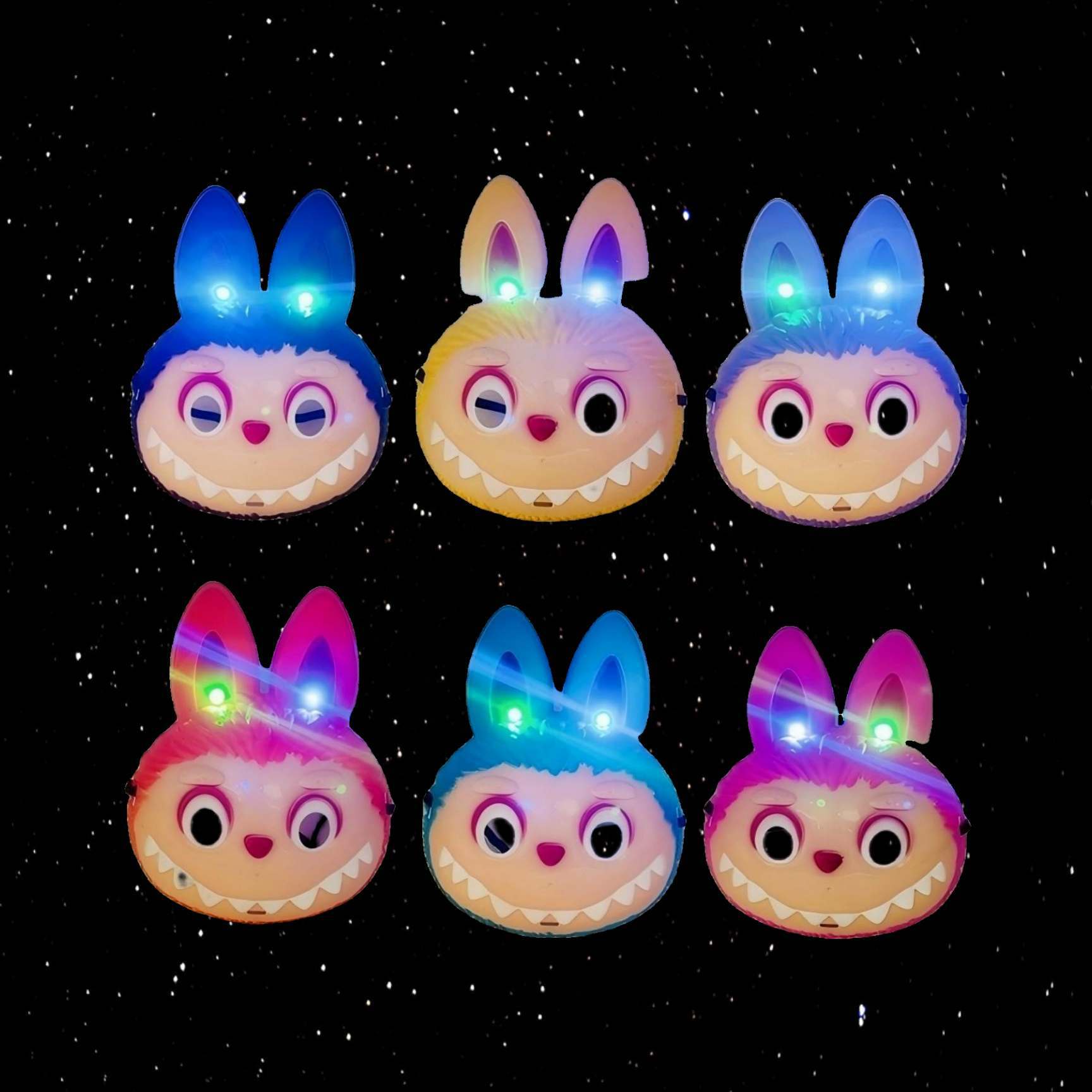 国境を越えた売れ筋ラブマスクハロウィンコスプレ小道具発光リトルエルフパーティーマスク