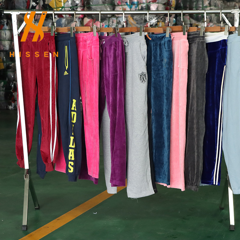二手衣服装女整柜外贸出口摩洛哥usedcorduroypants灯芯绒休闲裤