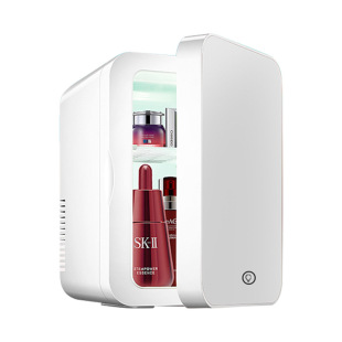 8L Mirror with Light Beauty Cosmetics Fruit Beverage Refrigerator Student Dormitory Car Mini Refrigerator Skin Care Products