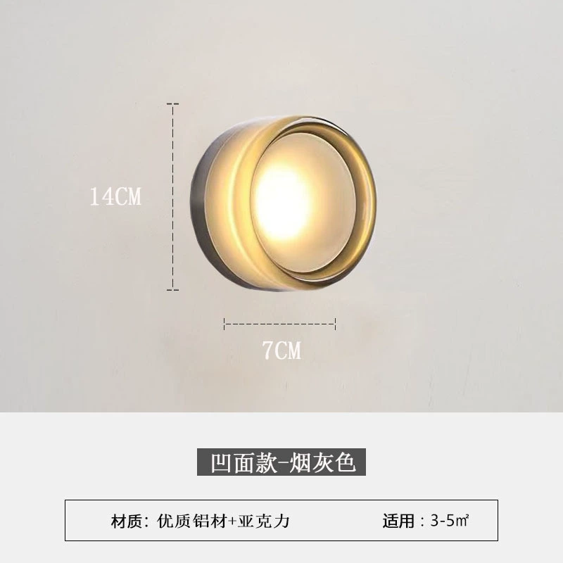 Wall Sconce stainless steel — Modern minimalist crystal wall lamp, 29×9×29 cm, light-luxury style