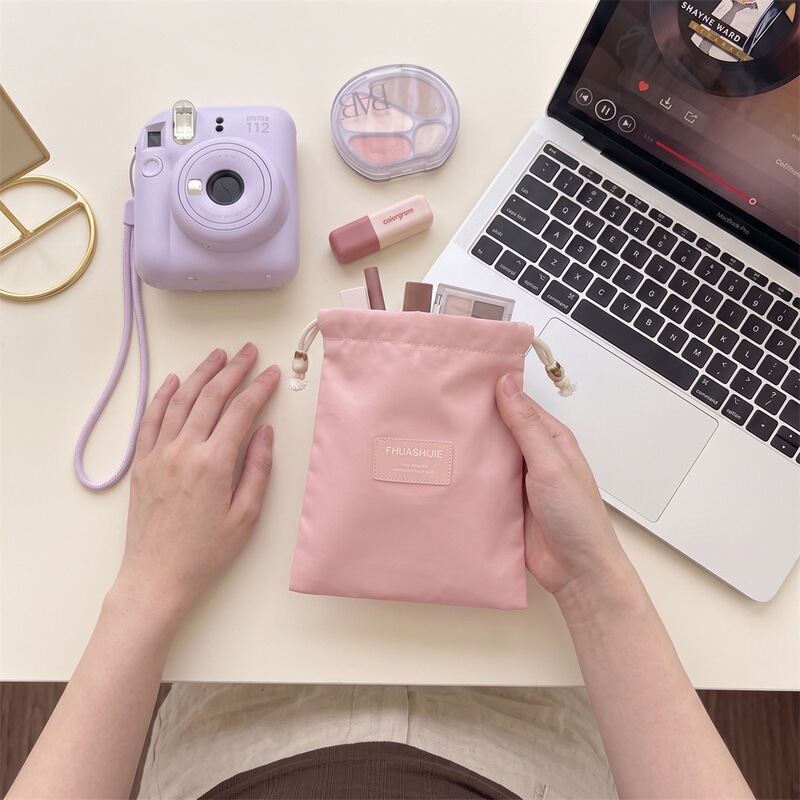 67156 Solid Color Drawstring Dustproof Pouch Cosmetic Storage Bag Earphone Data Cable Coin Purse Small Cloth Bag 67156 Solid Color Drawstring Dustproof Pouch Cosmetic Storage Bag Earphone Data Cable Coin Purse Small Cloth Bag
