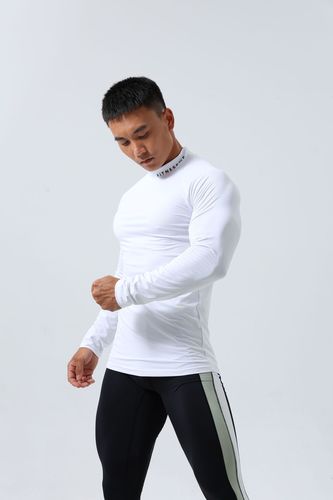 Fitness tight-fitting quick-drying clothing for men breathable super elastic tight-fitting long-sleeved quick-drying clothing