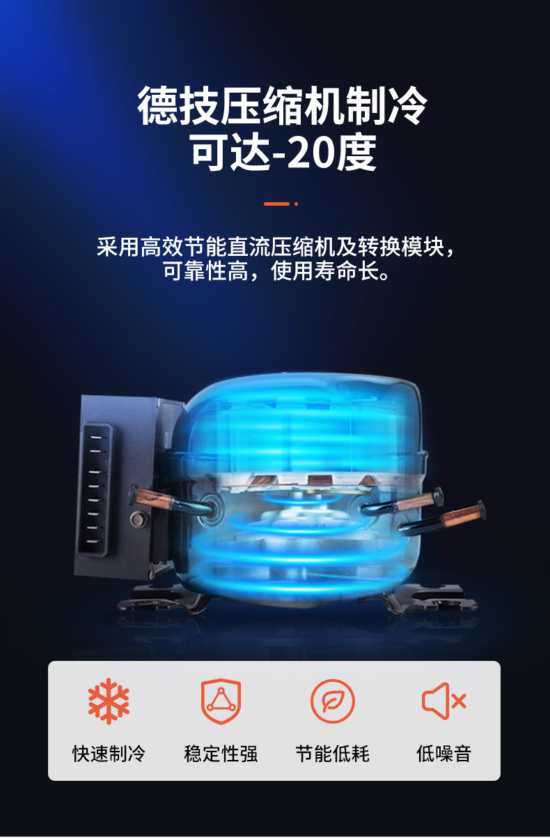 Ice Tiger Compressor Car Refrigerator, Dual-Use for Car and Home, Freezing and Refrigeration, 12V24V Portable C30 Dormitory Mini Refrigerator