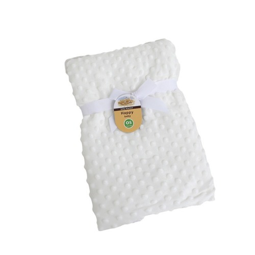 Beanbean Bubble Mat Baby Car Mat Outdoor Holding Blanket Double Layer Warm Pure Color Press Bubble Fleece Blanket Soft