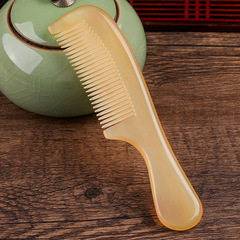 Wholesale natural horn massage comb anti-static hair loss head therapy comb for women night market stall market scenic spot supply source