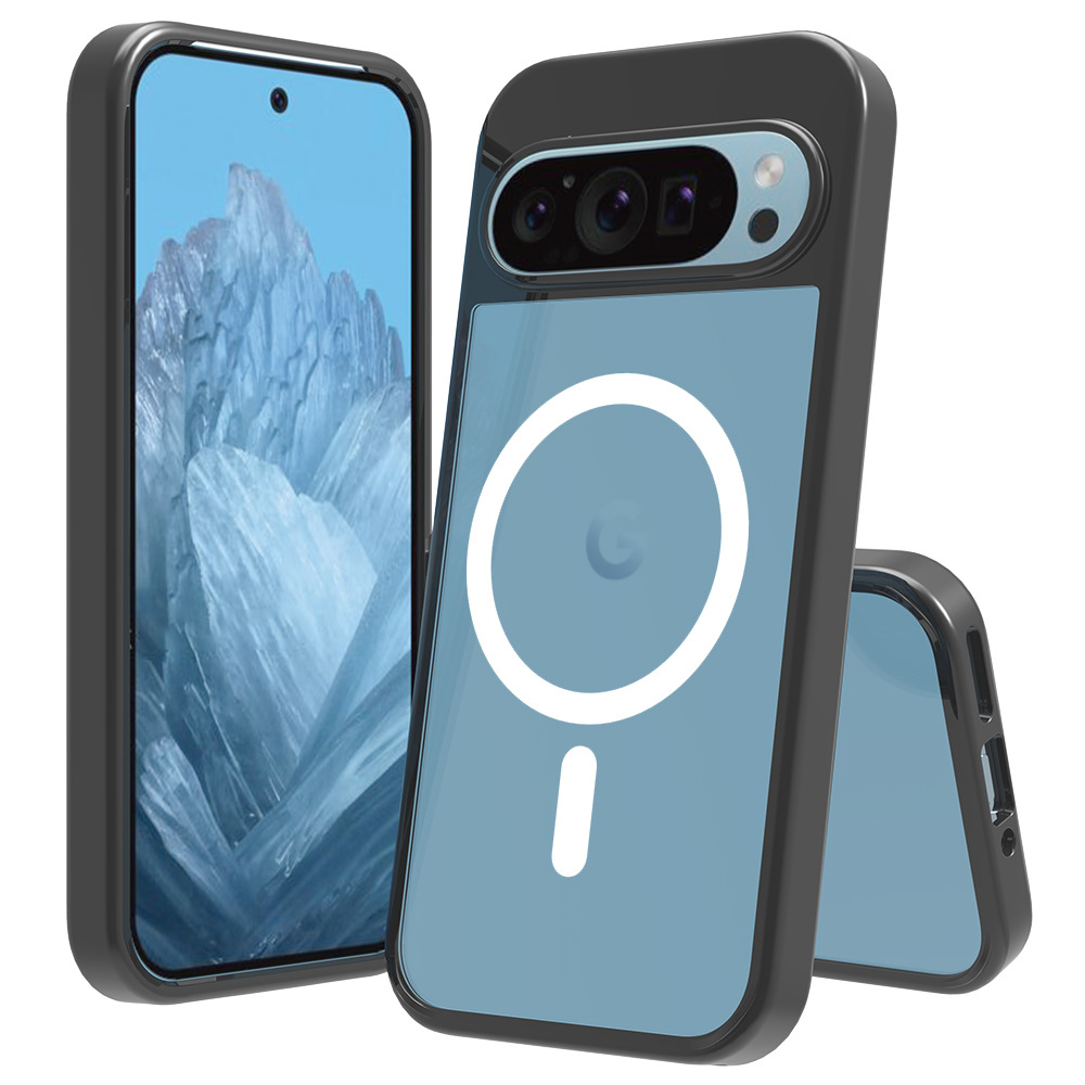 2.0mm de espesor transfronterizo para Google Pixel10 Pro absorción magnética transparente TPU + PC a prueba de caídas 9A fábrica de caso de teléfono móvil