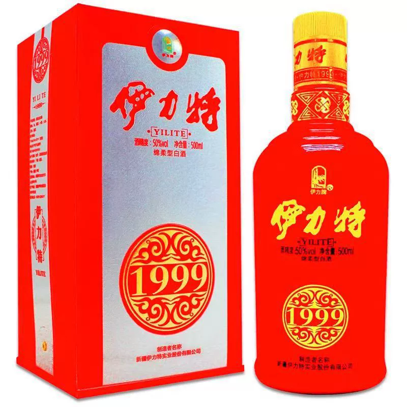 [新疆酒 伊犁酒 伊犁特 1999 伊犁特曲 50度 ×6 瓶 高度绵柔型 整箱 白酒]
