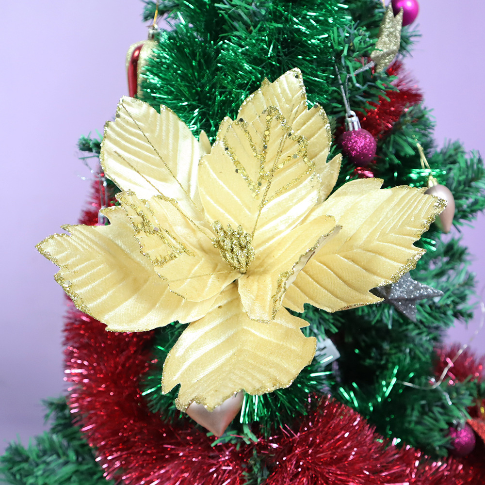 Flor Navidad Artificial 28cm