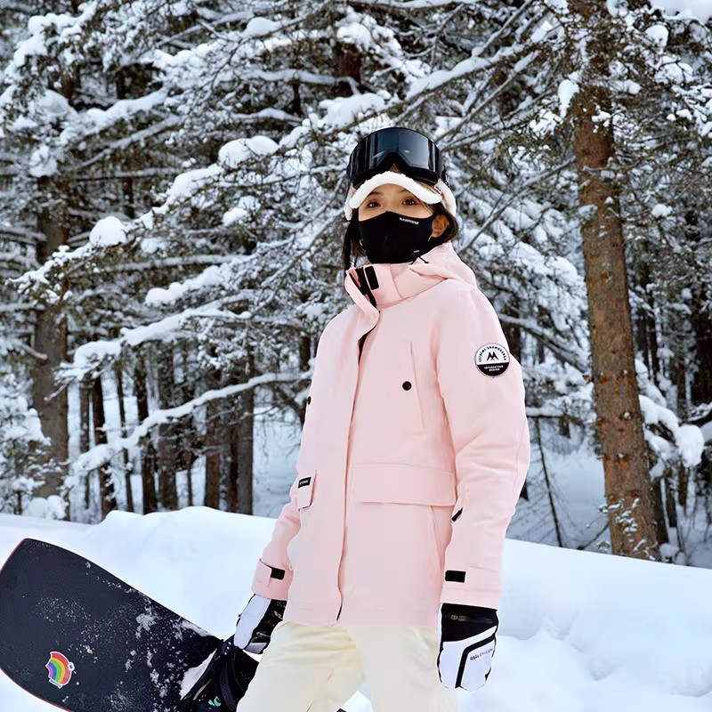 Women's Ski Jacket for Single and Double Board, Windproof, Waterproof, Warm Snow Jacket, Outdoor Thickened Northeast Travel Gear, Ski Top