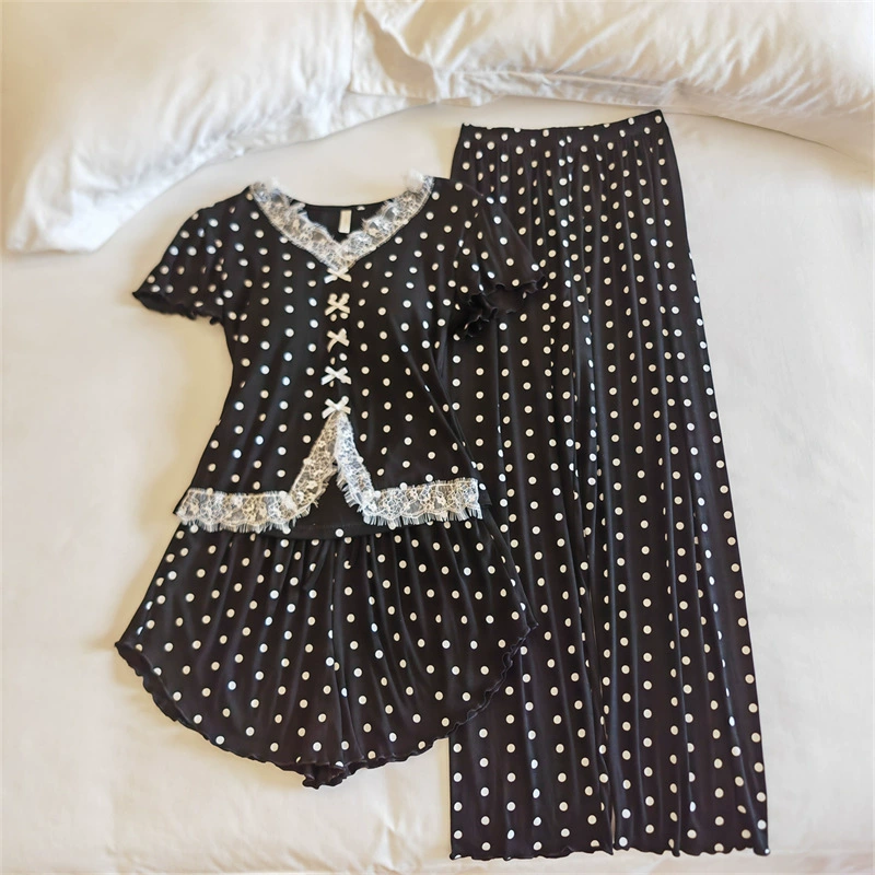 Top with cups, spring pijama, summer sexy thin set