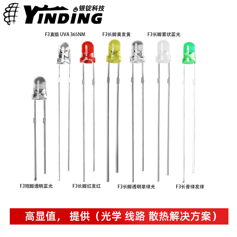 LED���������F3Բͷ�췢��̽�3mm�̷��̳����б�f3ֱ���������