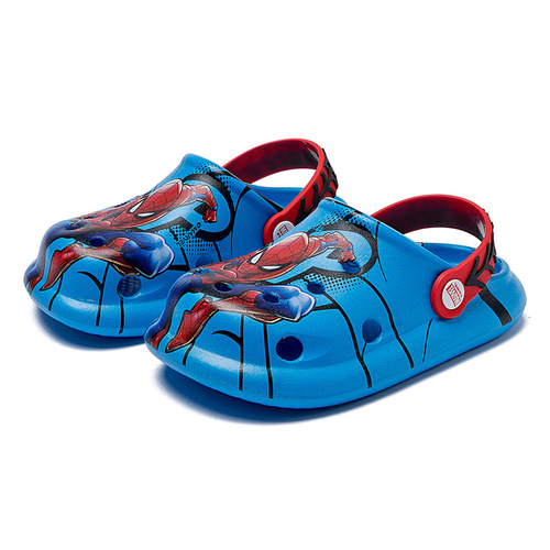 Spider-Man Kids' Durable Hole Shoes for Boys  Summer New Middle Childhood EVA Light Insole Printed Slippers Disney Beach Shoes