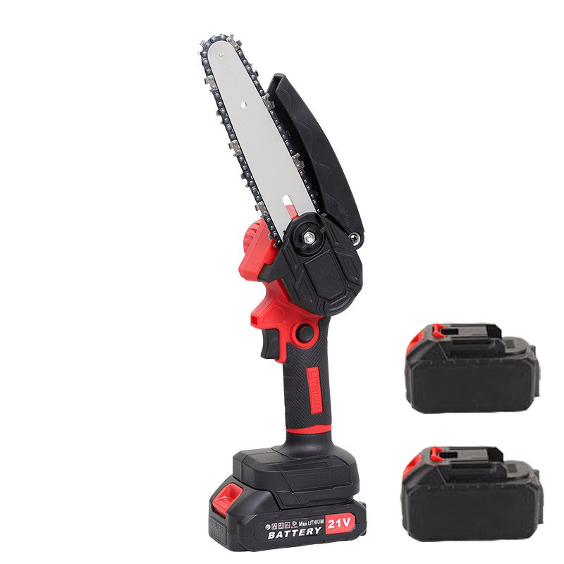 Sierra eléctrica recargable sierra eléctrica de litio sierra de cadena eléctrica portátil hogar al aire libre inalámbrico pequeña sierra árbol de tala Sierra de poda de árboles