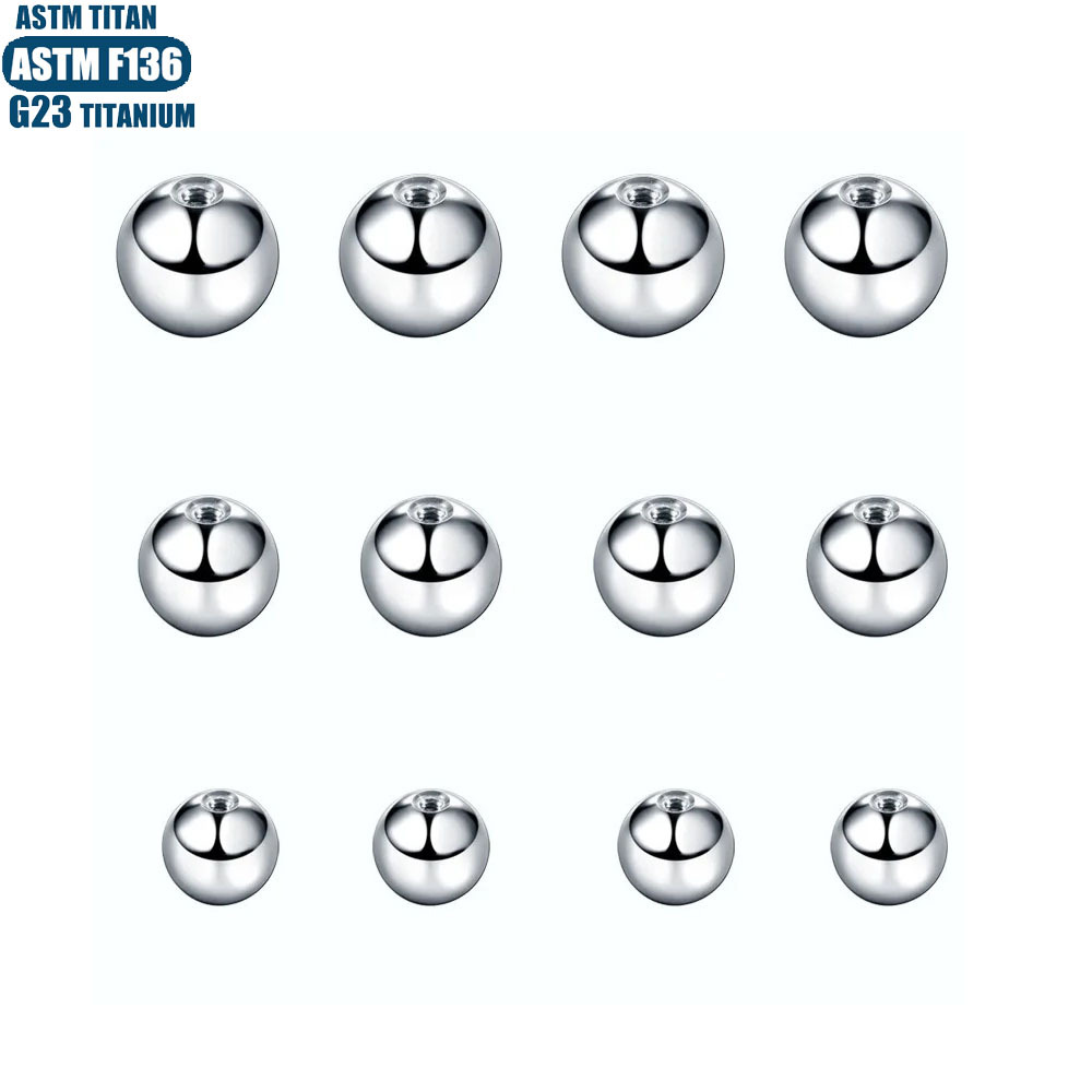 0.9mm F136 Titanium Pointed Cone Ball Zircon Head External Thread Eyebrow Barbell Replacement Part detail image 10