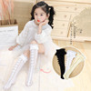 Spring children's knee socks for princess with bow, Lolita style, trend of season, mid-length