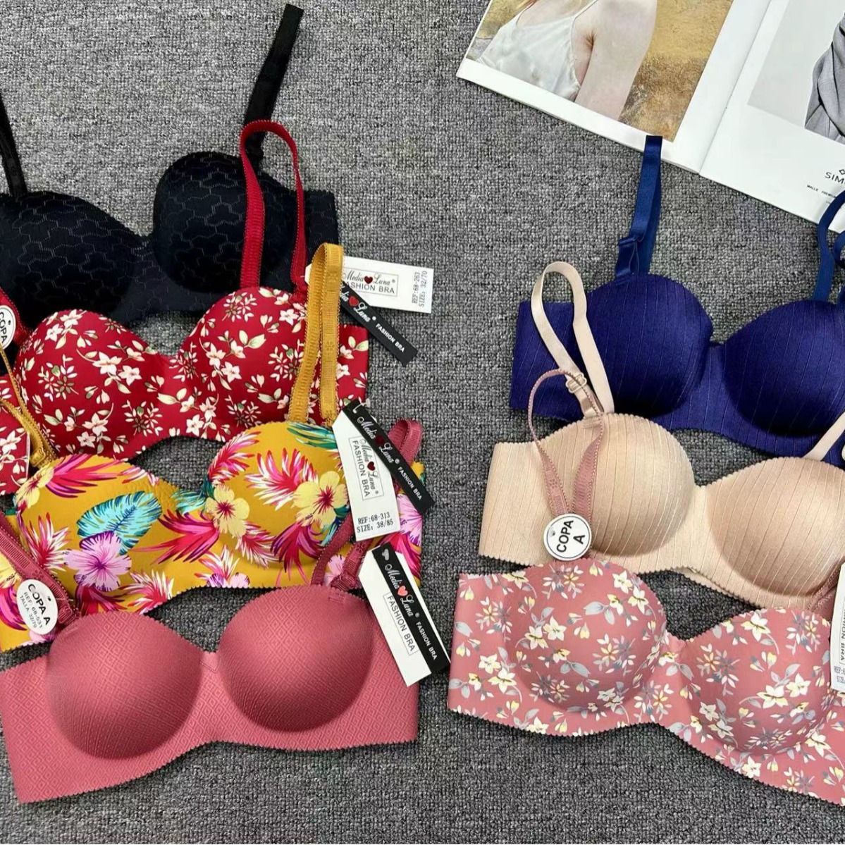 Misceláneos fuera de una sola pieza de nueva ropa interior lisa sin marcas sexy sin anillo de acero sujetador de pecho contra caída sujetador