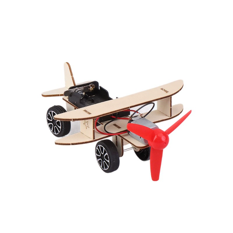Electric airplane model, constructor for students for experiments, DIY, mini experiment