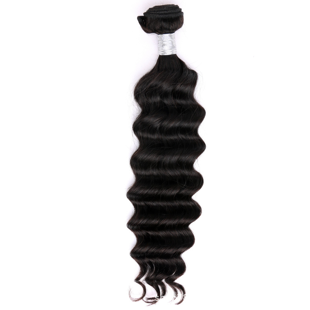 10,0 cortina de cabello humano real suelta la onda profunda armadura del cabello humano Peluca de cabello humano real