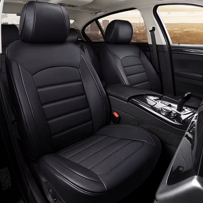 Lexus Rx300 Leather Seat Cushion Es200 Es300H Nx200 Ux260H Full Surround Car Seat Cover (Modelə uyğun (Original) oturacaq örtükləri) - all-black-five-seats-nappa-leather-full-surround-of-front-and-rear-rows