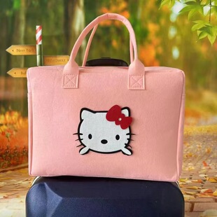 Storage bag, case bag, set, suitcase, storage box, cartoon cute organizer bag for students, capacious travel bag 4