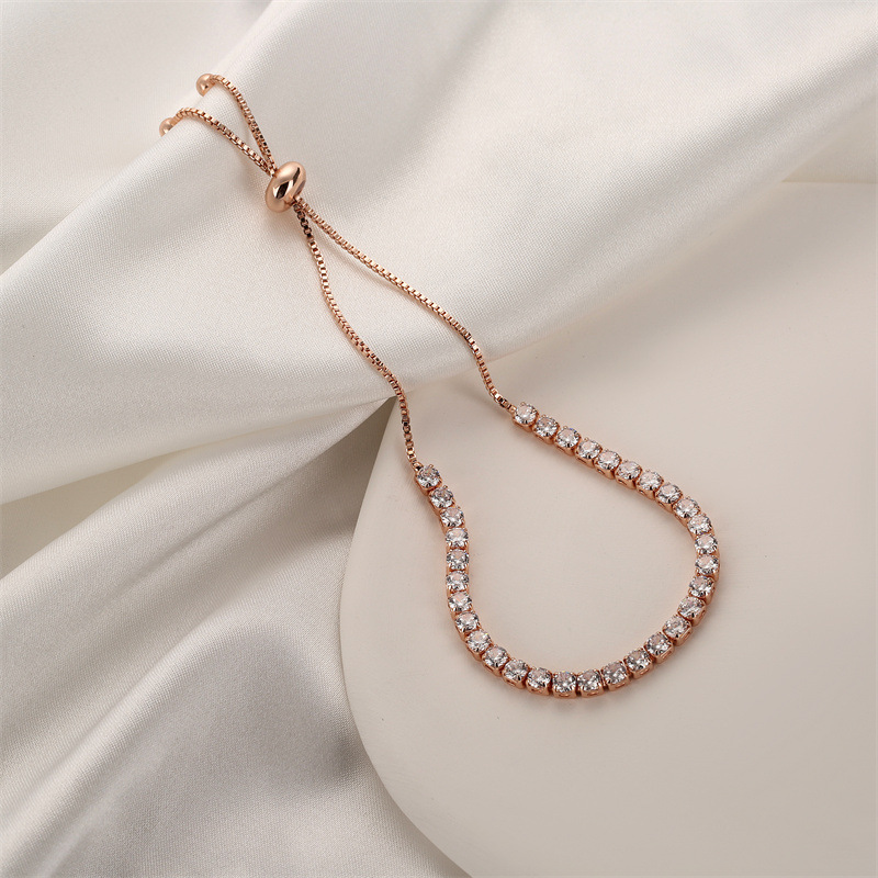 Lady Geometric Copper Zircon Bracelets 1 Piece