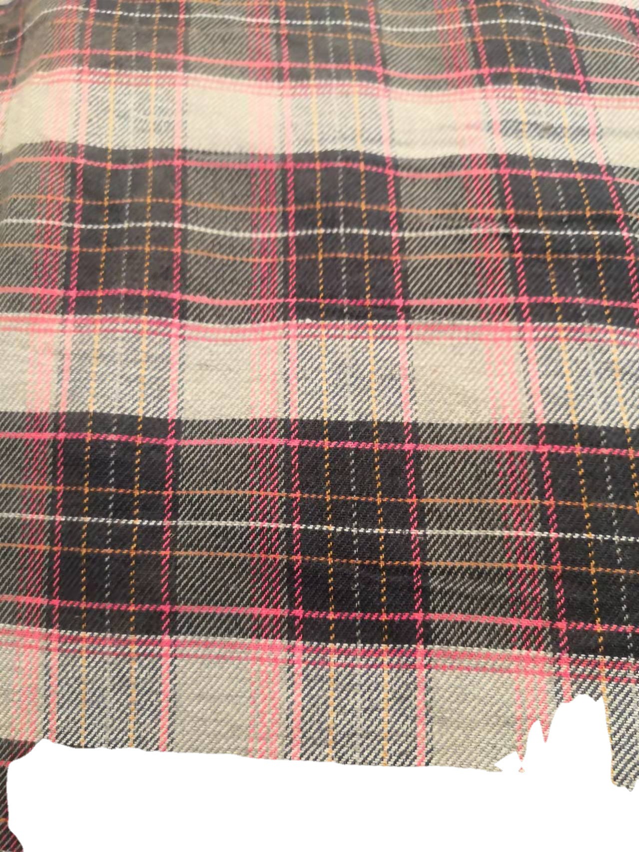 厂家直销斜纹大格子布21S磨毛格子布 款式多样经久耐用