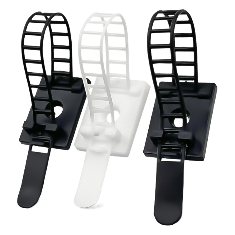 Tapicera de ajuste de nailon con respaldo adhesivo 3M CL asiento fijo cable de red cable de almacenamiento máquina de gestión de cables hebilla autoadhesiva hebilla de alambre