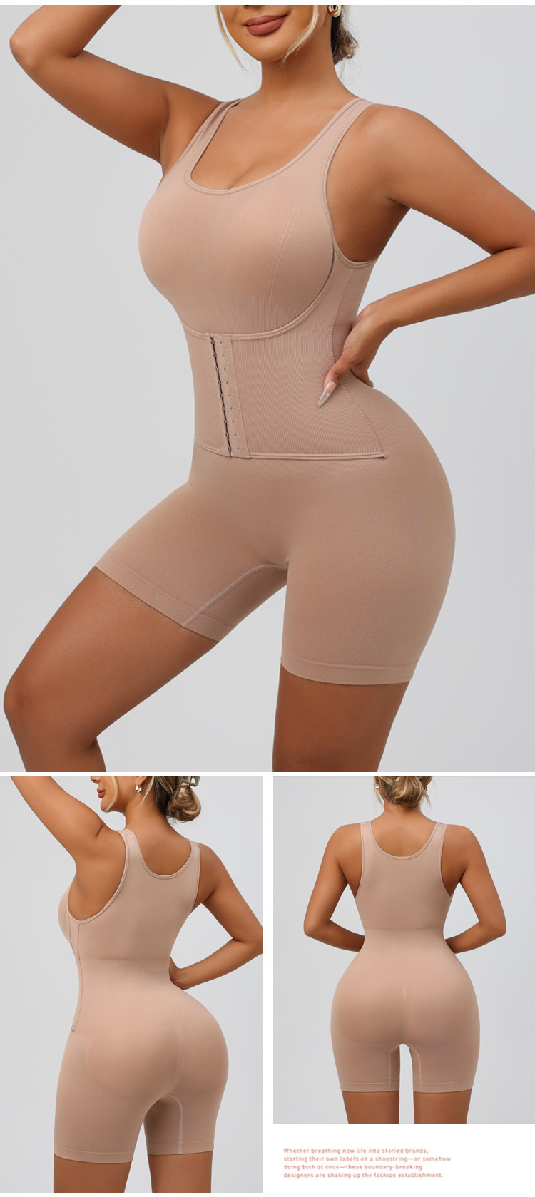 Plus size shapewear-bodysuit för kvinnor med magkontroll_voghion.com