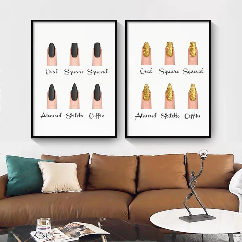 Nail poster printing cosmetics nail type refers to the art…