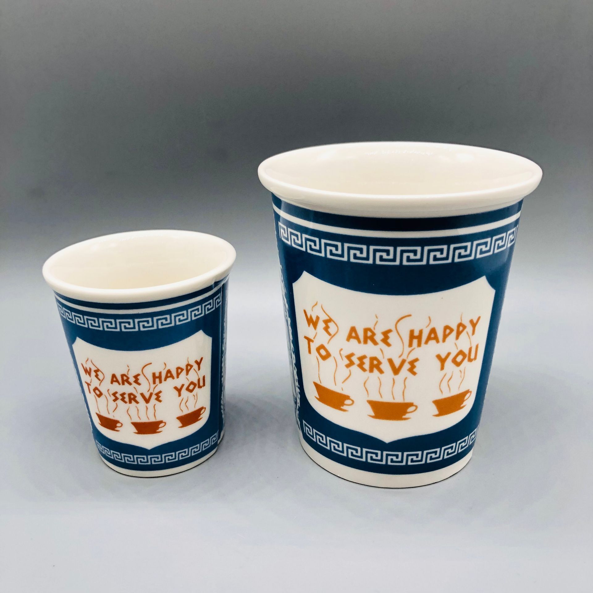 Nueva York icónica taza de papel taza de café