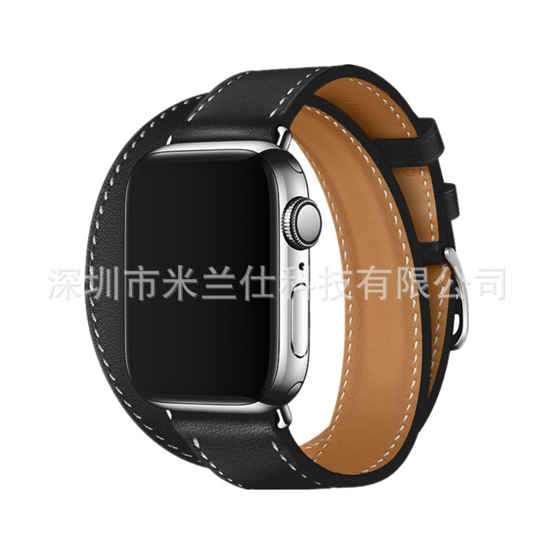 Adecuado para Apple Watch applewatch Correa S9 cuero genuino iwatch456789SE deportes ultra2 fabricante