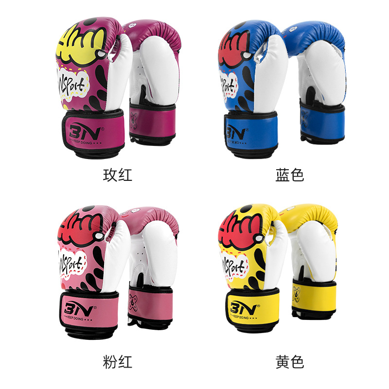 Bn Kidsren's Boxing Gloves Boys and Girls 1.2m - 1.45m 6oz Sanda Taekwondo Training Gloves Fighting