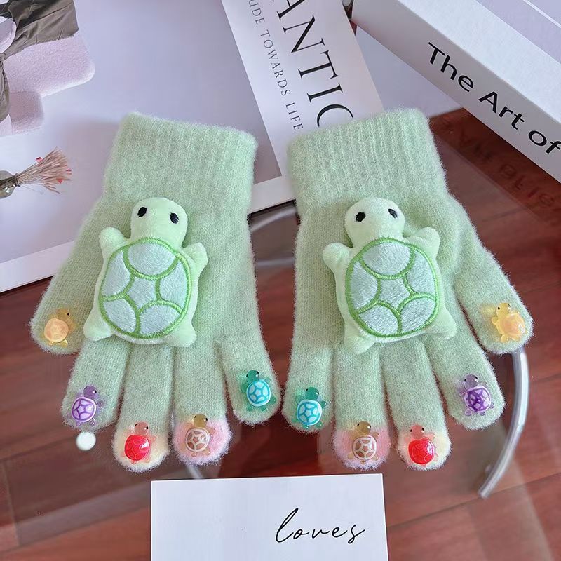 연한 녹색 거북이