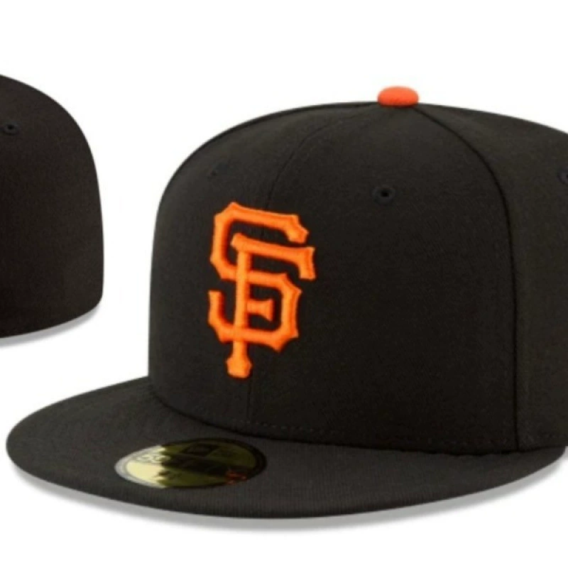 [San Francisco Giants] Закрытый солнцезащитный козырек для пар, солнцезащитная шляпа, шляпа с вышивкой, полностью закрытая бейсболка