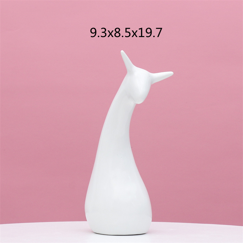 Nordic artesanía de cerámica decoración del hogar decoración creativa TV gabinete ciervos regalo al por mayor Comercio exterior Exportación