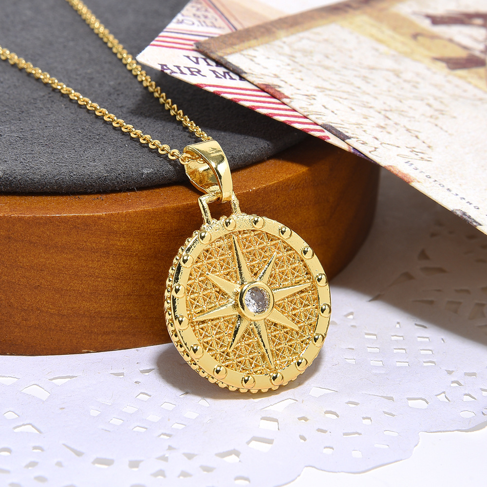 Copper Chain Material 1 Piece Quantity Copper Simple Style Classic Style Inlay Heart Shape Zircon Pendant Necklace