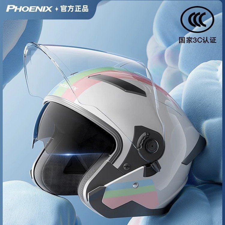 Motorcycle Helmets for Men and Women, Dual-Mirror Winter Riding Helmets, All-Season Full-Face Helmets, Safety Helmets, Half Helmets, Motorcycle Off-Road Helmets, Electric Vehicle Helmets