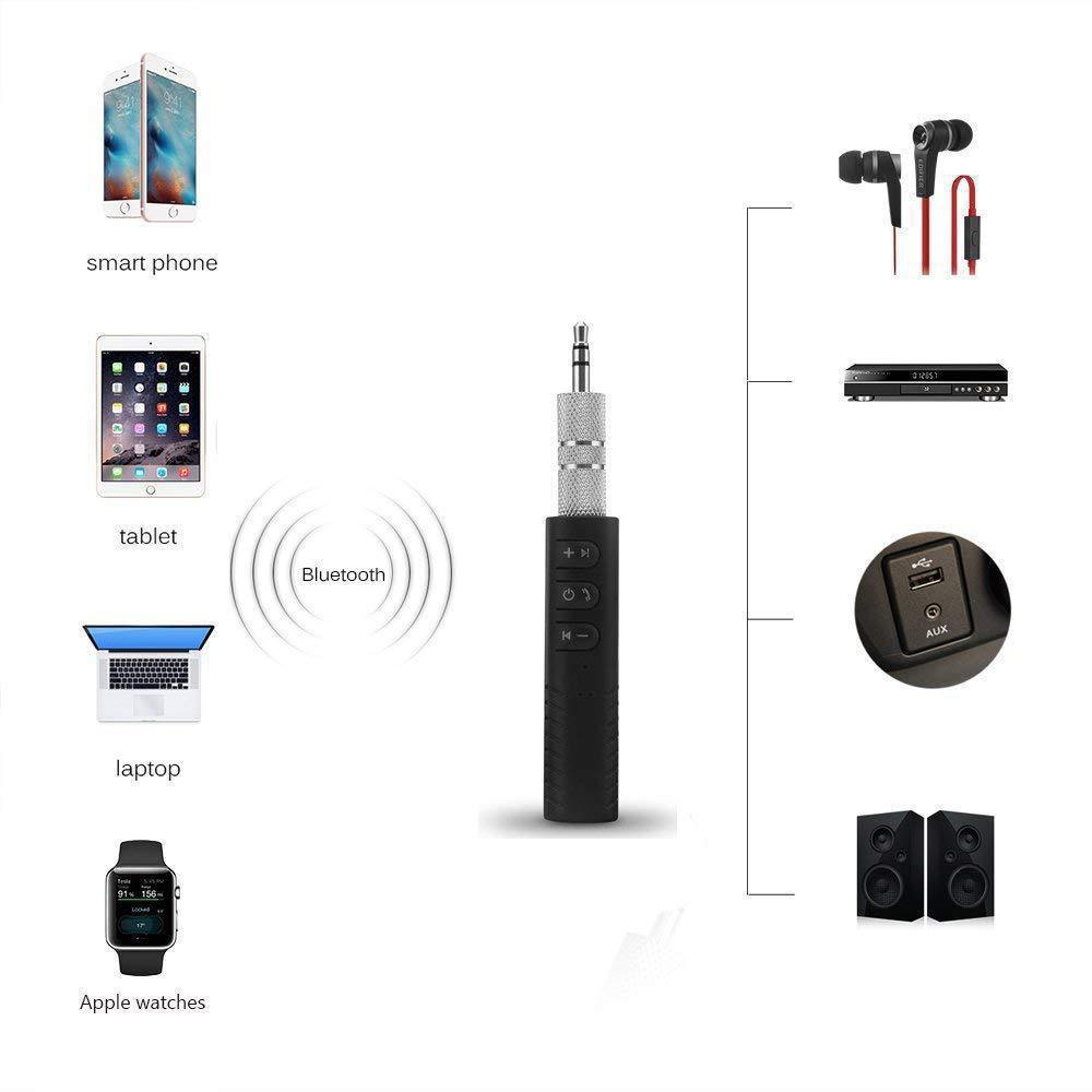 Lavalier 3.5mm Bluetooth Receiver Car Bluetooth Hands-Free Audio Receiver Portable Mp3 Music Player