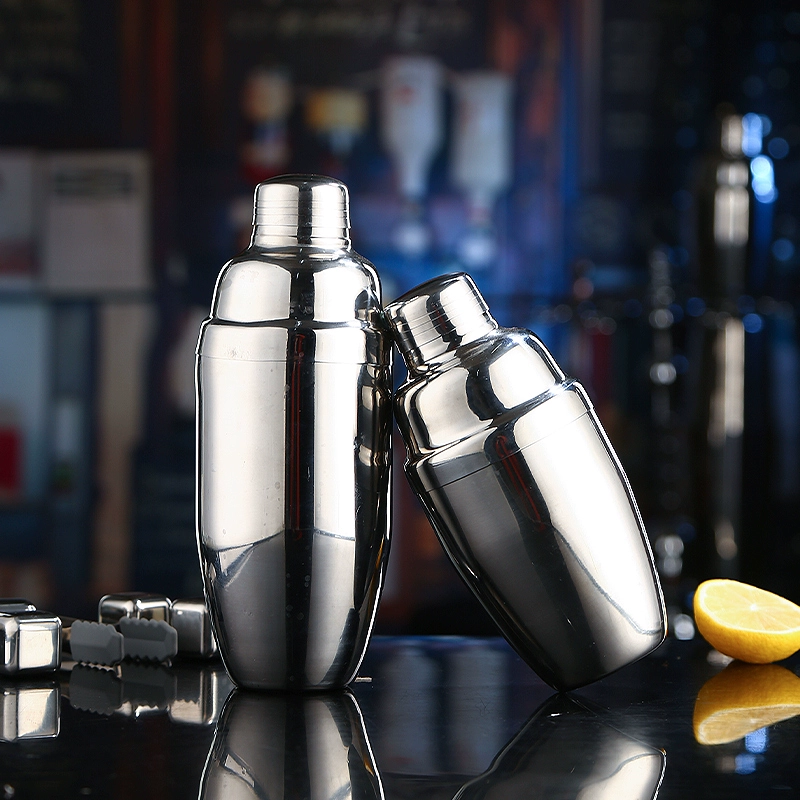 Cocktail shaker stainless steel for flaring